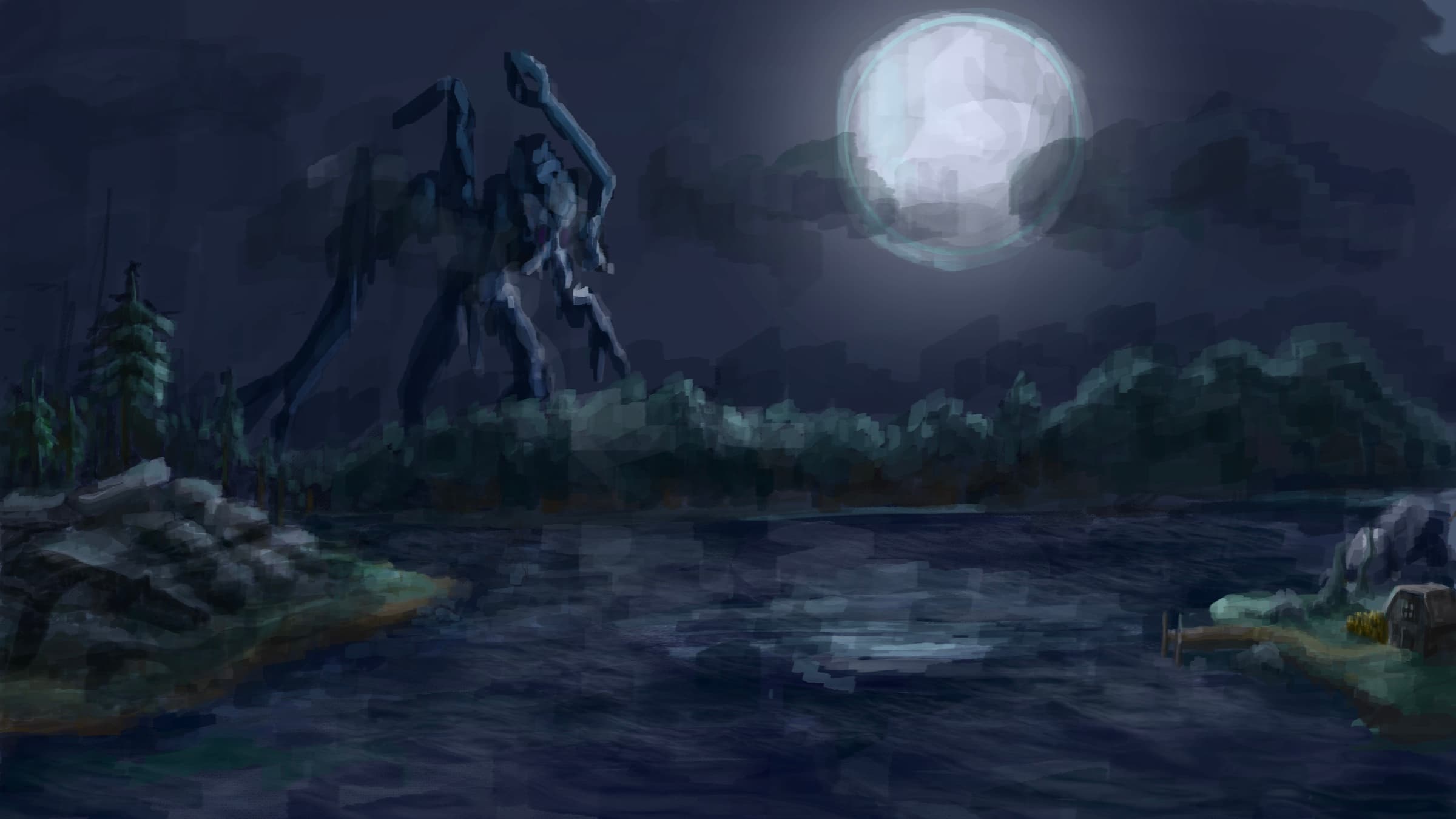 Environment painting of the plains of Eidolon